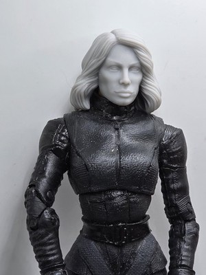 3d Printed JENNIFER HARCOURT  HEAD 1:10 7'' Classified Legends Compatible