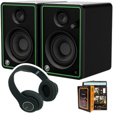 2x Mackie CR4-X 4" Active Pro Studio Monitor  1x Bluetooth Headphone  Magnet