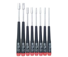 Wiha 26590 Nut Driver Set with Precision Handle, 2.5 to 6mm, 8 Piece Set