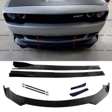 For Dodge Challenger SRT SXT Front Bumper Lip 86" Side Skirt Rear Bumper Lip
