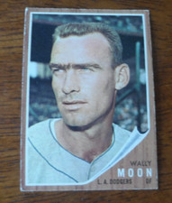 1962 TOPPS BASEBALL #190 WALLY MOON LOS ANGELES DODGERS EX B-821