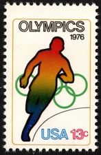 US - 1976 - 13 Cents Summer Olympics Running Commemorative Issue #1697 Mint NH