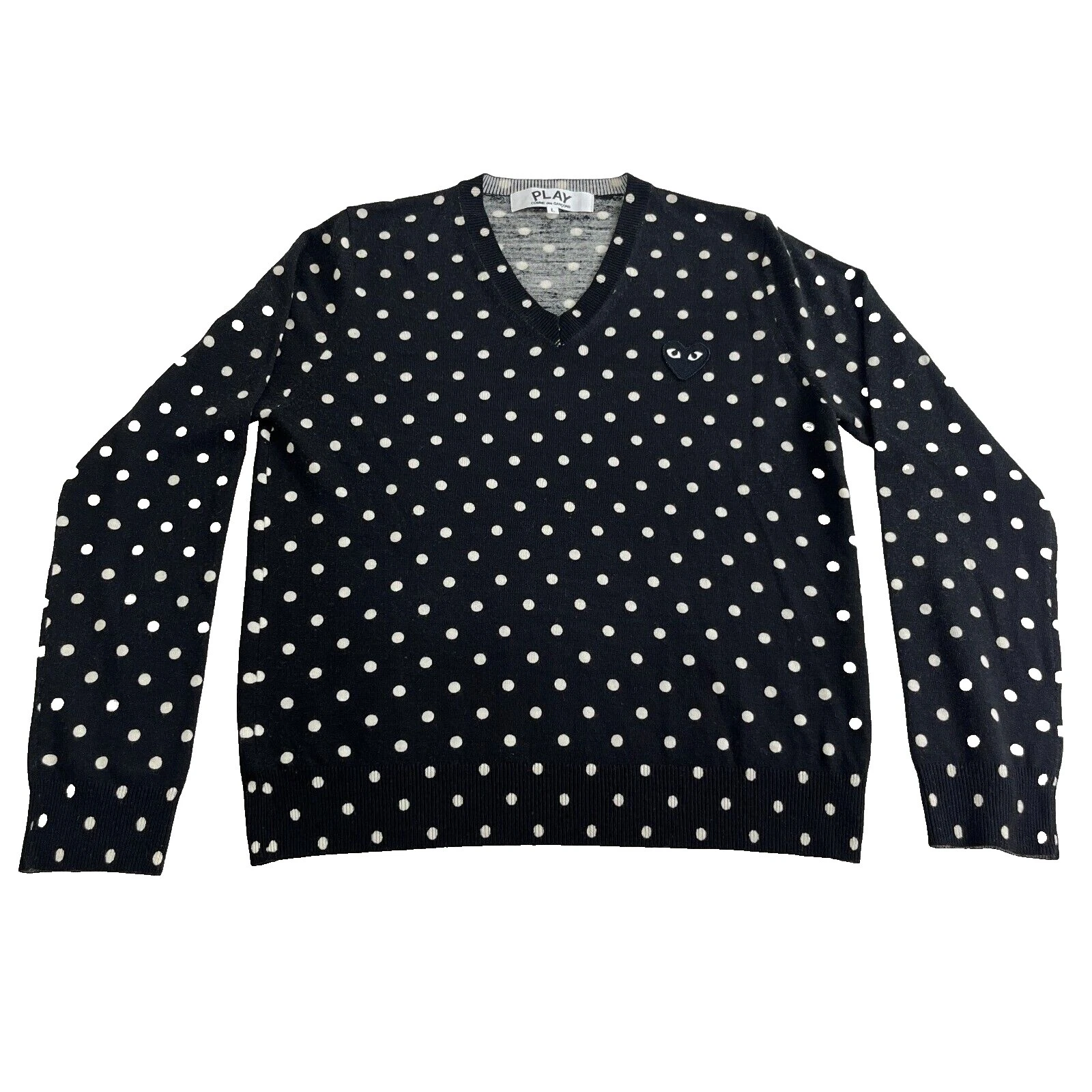 White Regular Comme Des Garcons Sweaters for Women