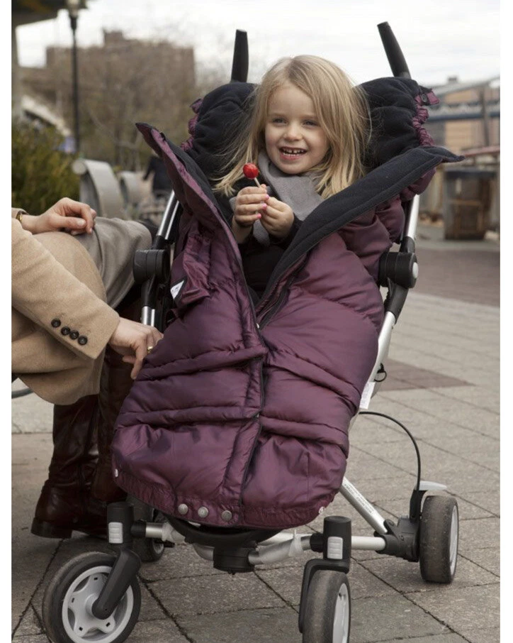 Manta infantil 7am granate, cochecito y saco para asiento de coche 6mos - 4 años Foto 4 de 4