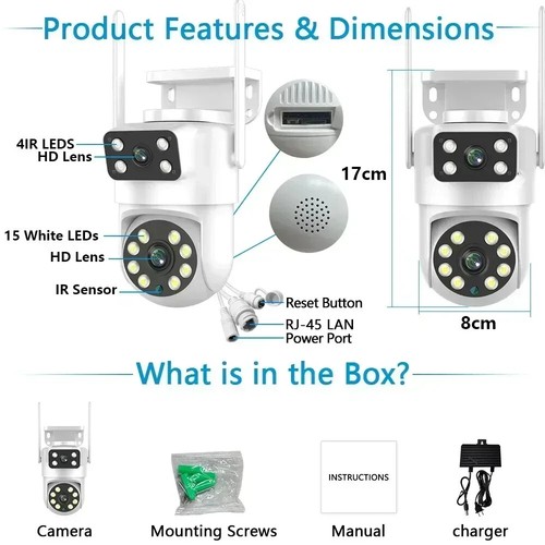Tuya 4K 8MP Smart WIFI Camera Ai Human Auto Tracking Outdoor PIR Human Detection - Picture 5 of 25