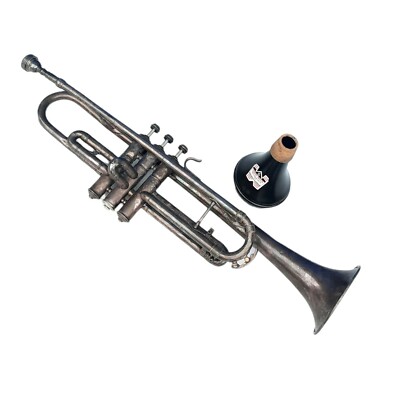 Vintage Windsor Trumpet Elkhart Ind. Serial # R10322 w Denis Wick