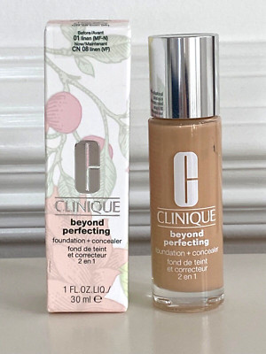 NIB Clinique BEYOND PERFECTING Foundation & Concealer CN 08 LINEN