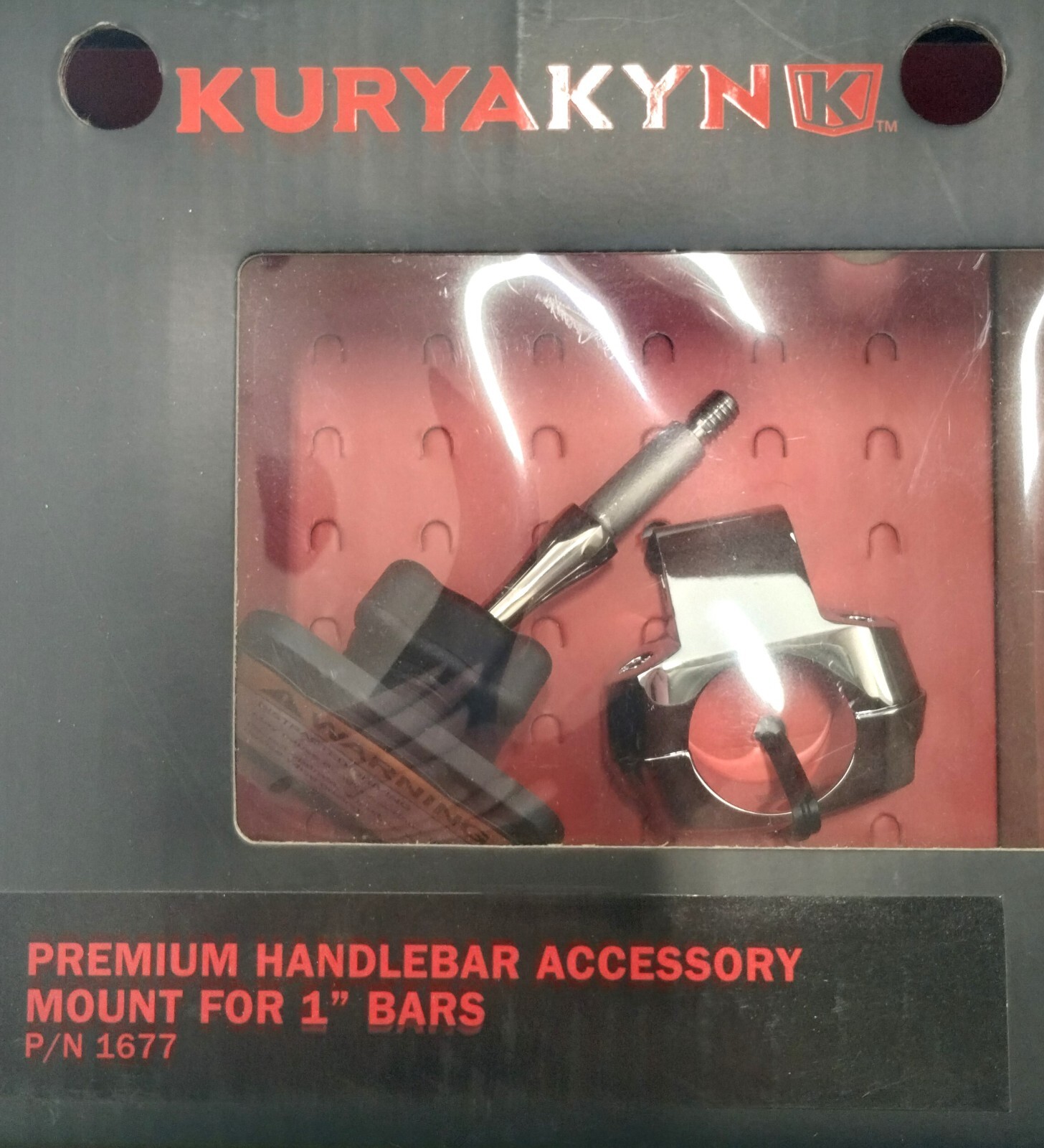 Kuryakyn 1677 Handlebar Accessory Mount for 1" Bars NOS