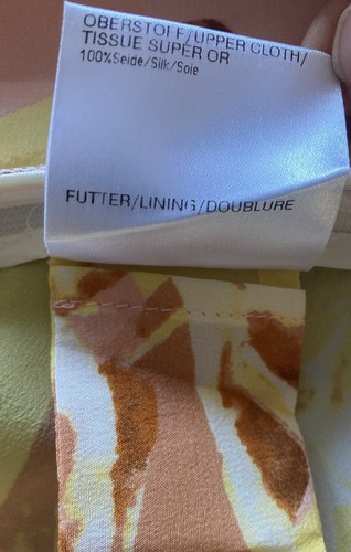 BNWOTš©¶LOUIS FERAUD ~ Pretty Pink/Yellow SILK Camisole Sz UK 14 / F44/ USA12š©¶ - Picture 9 of 9