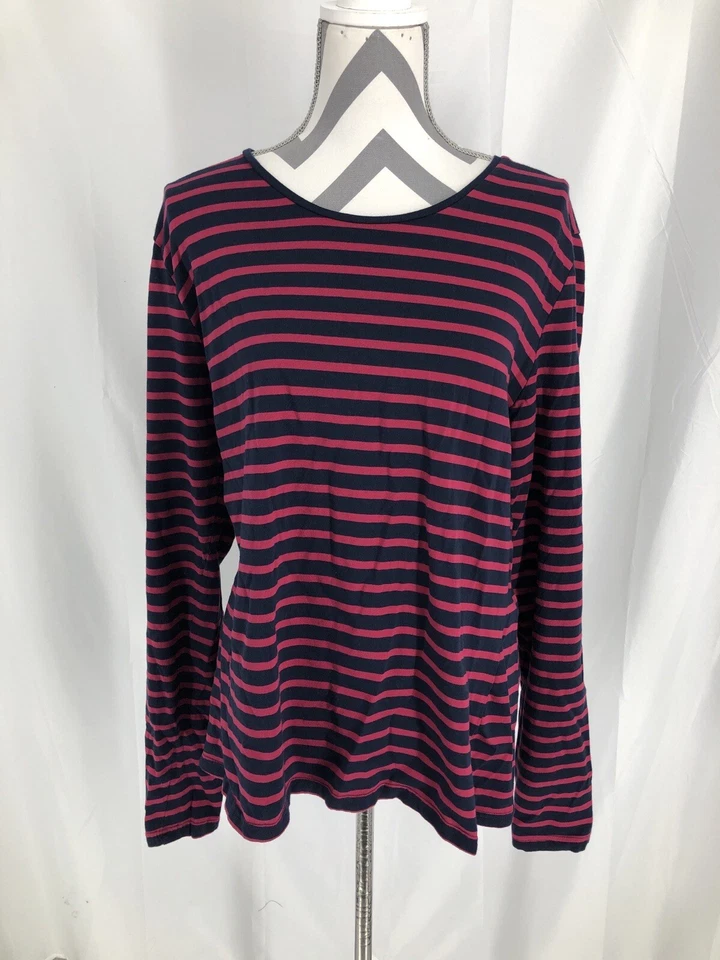 Lote Básico de 3 Camisetas Túnicas Cuello Redondo Manga Larga Múltiple Sally LTS Largo Alto XL Foto 3 de 4