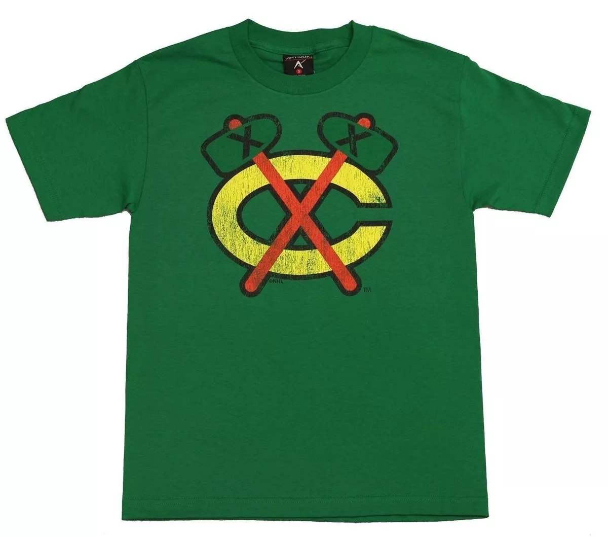 Chicago Blackhawks Green T-Shirt by Antigua