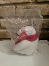 Coca Cola Mini Polar Bear With Red Scarf 4" Stuffed Animal New with Tags 2020