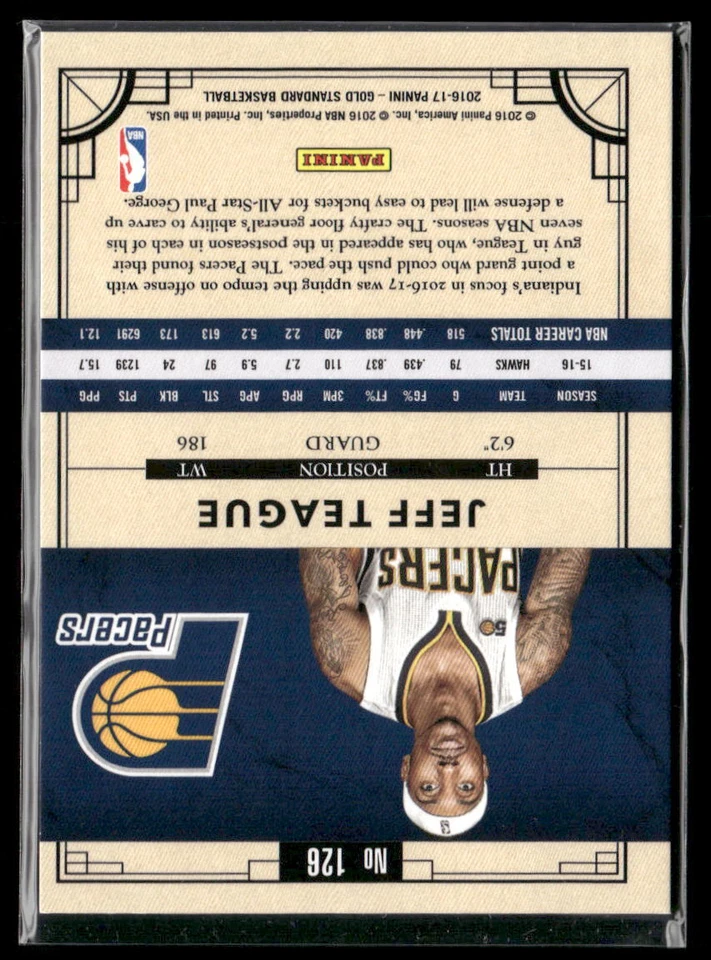2016-17 Panini Gold Standard #52 Jeff Teague /79 - Image 2 of 2