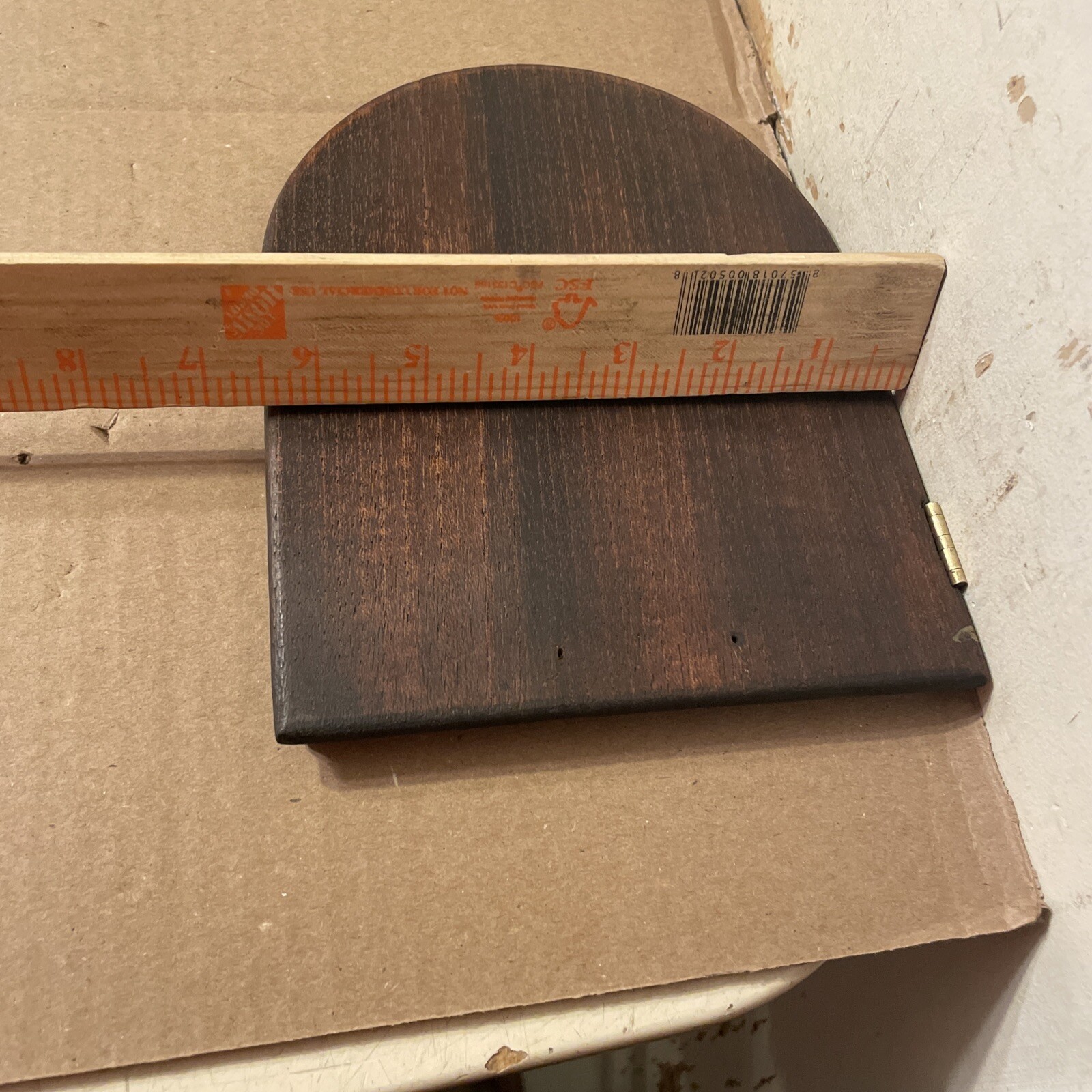 Antique Herschede Westminster Chime Tambour Clock Back Door Part