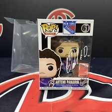 Artemi Panarin Signed Autographed Funko pop 61 New York Rangers BECKETT BAS COA