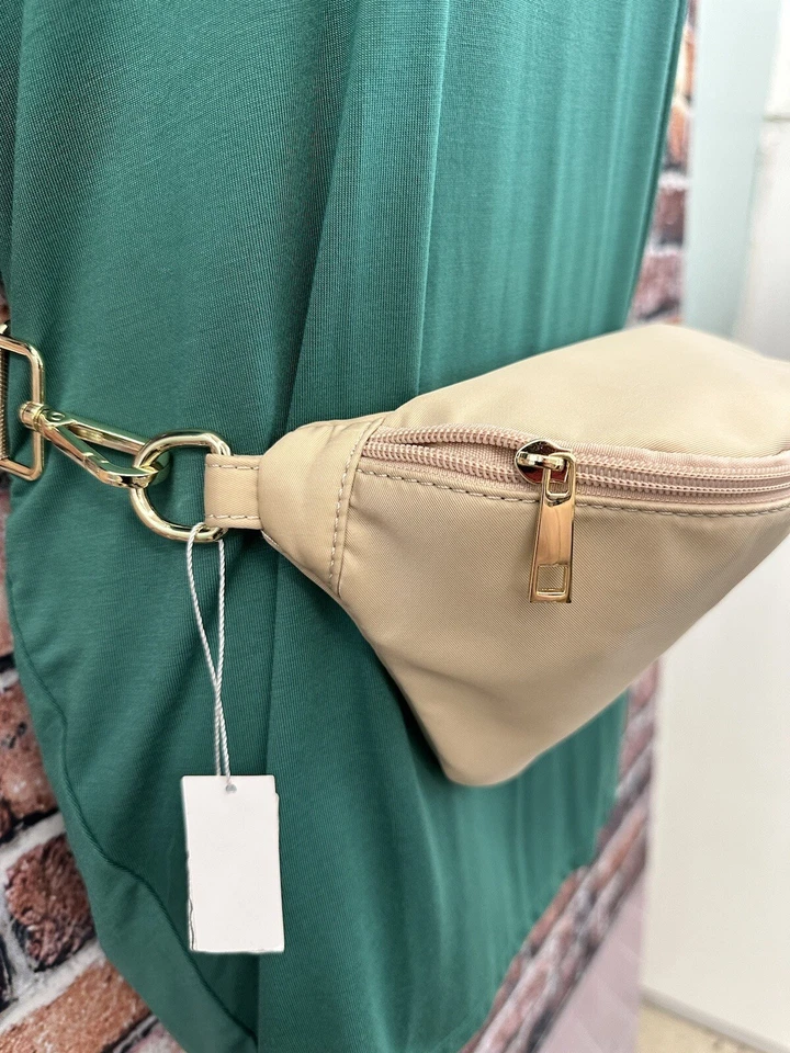 Thomas & Lee Company Nylon Beige Riñonera Cinturón Riñonera Beige Foto 3 de 4