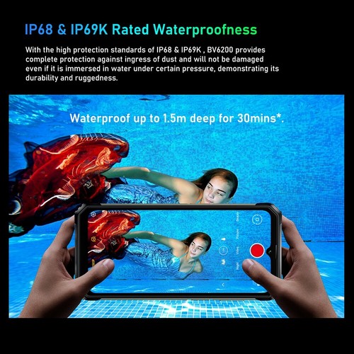 Global Version Blackview BV6200 64GB 13MP Rear Camera 13000mAh Dual 4G Android13 - Picture 4 of 15