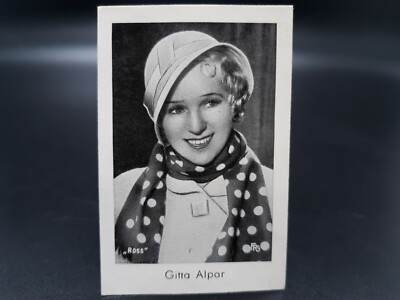1930's Ramses Film Stars Gitta Alpar Rare Tobacco Cigarette Movie Card A 596