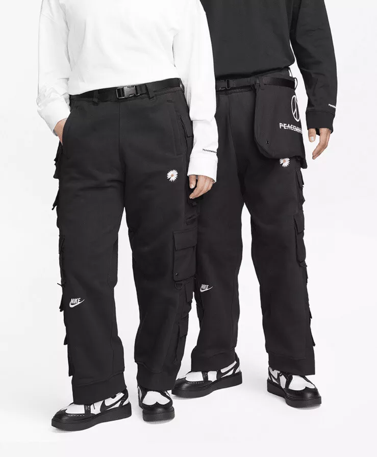 Nike x Peaceminusone G-Dragon Wide Pants Black DR0095-010 Size 2XL XXL