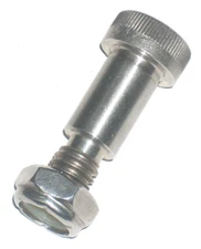 Stainless Steel Shoulder Bolt 3/8 Shaft 5/16-18 Thread 1 1/8" L w Lock Nut 4pk