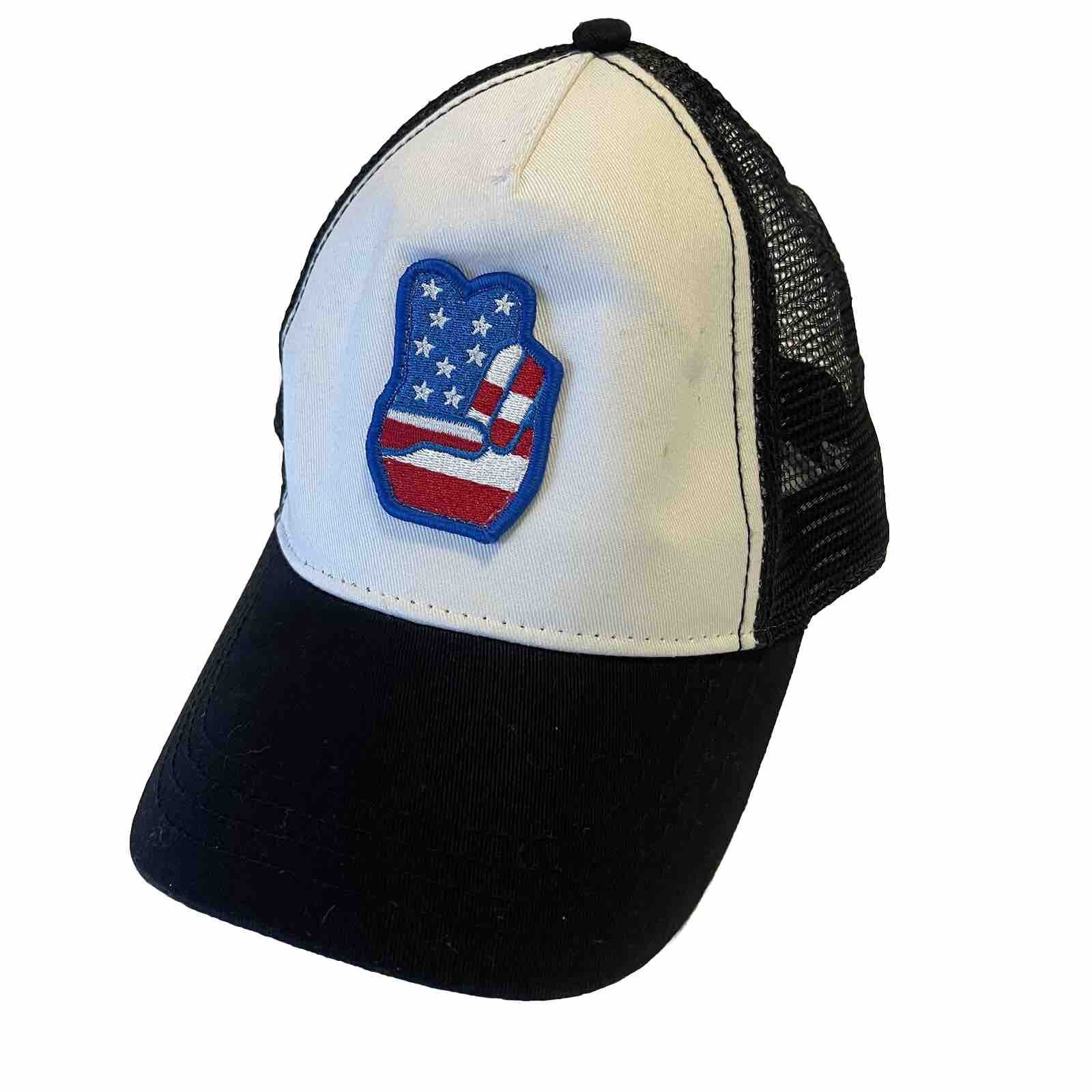 Topman Mens One Size Nwt Americana Adjustable Snap Close Emb