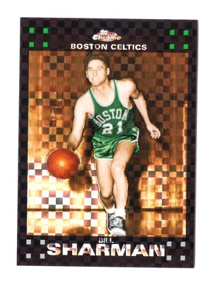 2007-08 Topps Chrome BILL SHARMAN Black X-Factor 26/50 Boston Celtics