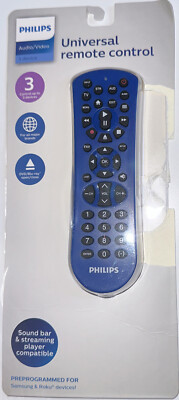 Philips Universal Remote Control - Blue Damaged Box