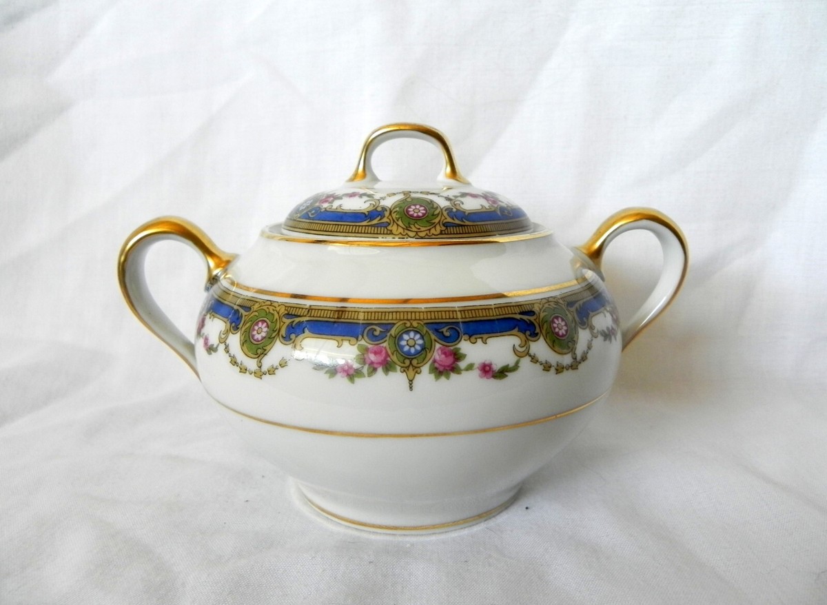 S.A. Limoges France STERN BROTHERS NEW YORK Lidded Sugar Bowl