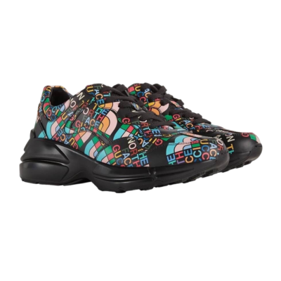 Authentic Men's The North Face X Gucci Black Leather Rhyton Authentic Men's The North Face X Gucci Black Leather Rhyton