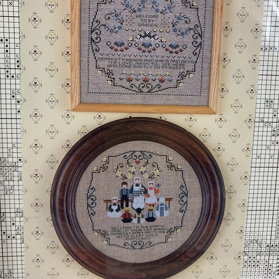 Told In A Garden Baby Garden A Gathering Of Roses Cross Stitch Pattern Lot of 2 - Image 2 of 4