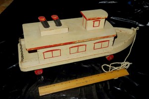 wooden ferry boat toy