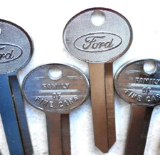4  FORD Key Blanks  Keys  1967 - 1992     Ford Logo   Keys Classic Ford