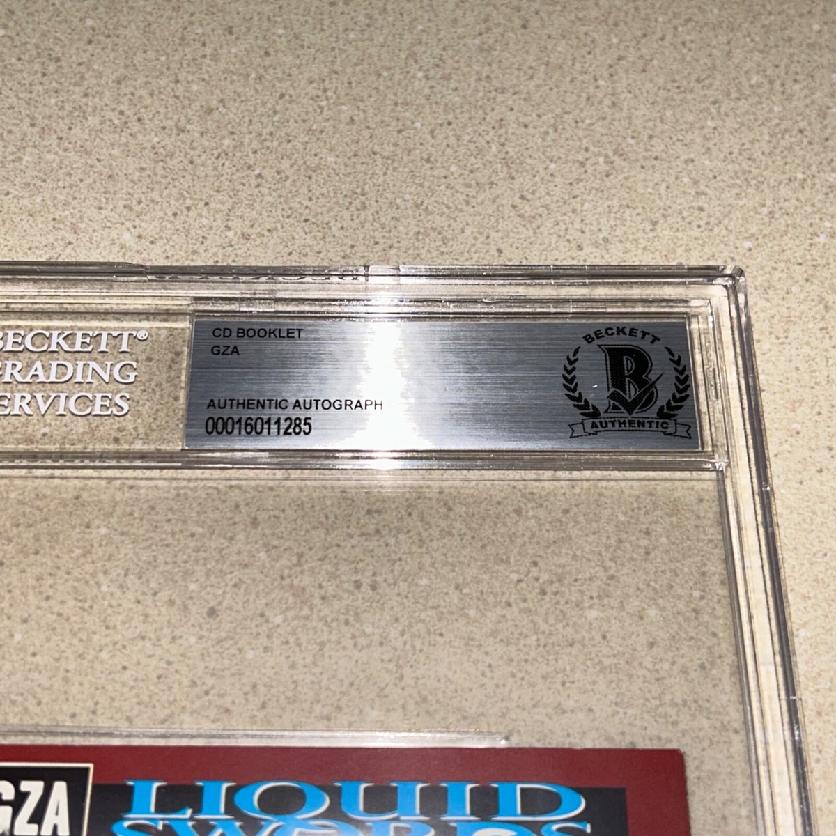 GENIUS GZA WU TANG CLAN signed autographed LIQUID SWORDS CD BOOK