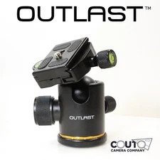 OUTLAST Oversized Ball Head Professional Metal Tripod Ball Head 360 Degree Ball