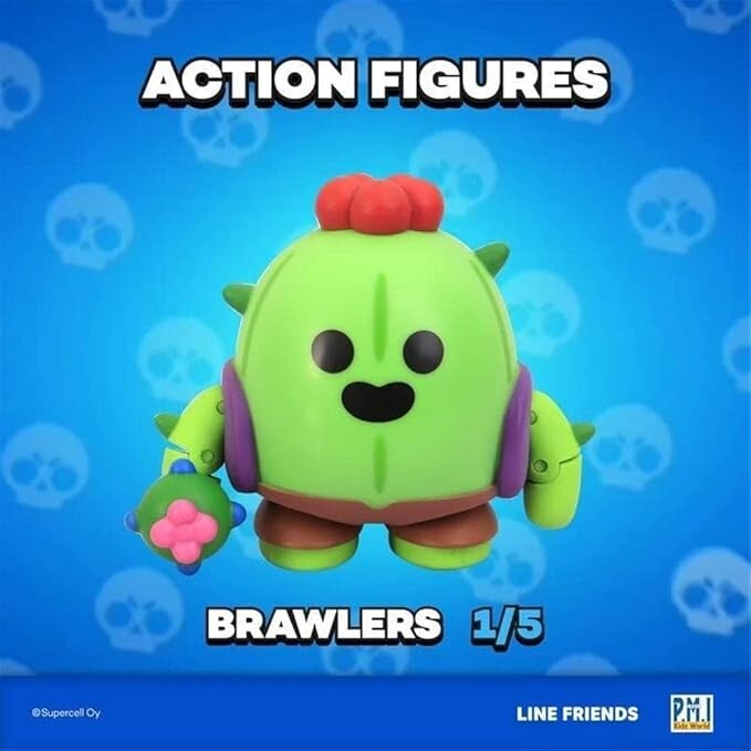 Brawl Stars SPIKE Action Figure – Official Toy Cactus Brawler