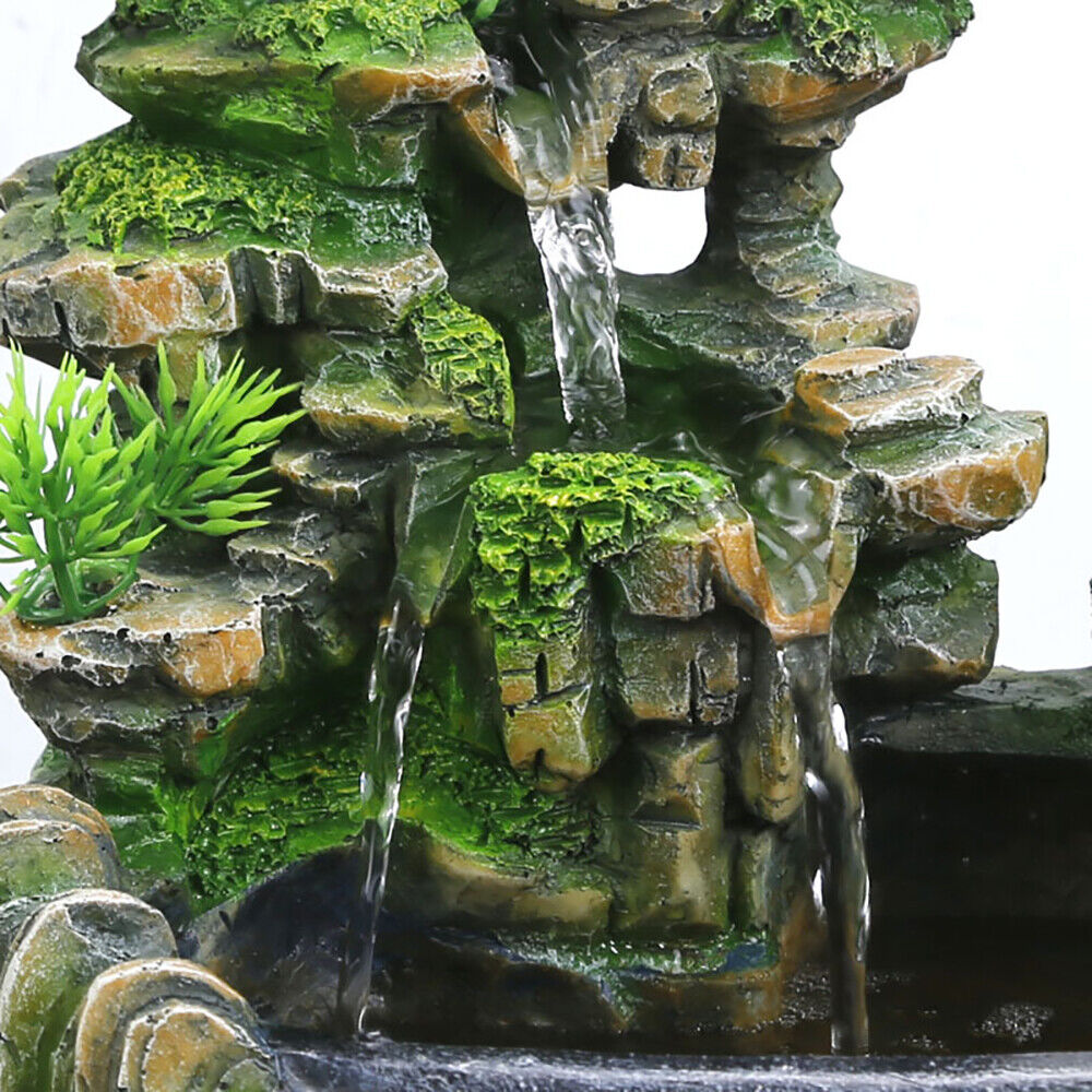 Zimmerbrunnen Groß Cascades mit LED Beleuchtung Springbrunnen Gartenbrunnen Deko