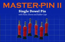 Dental Lab 1000 Sets Master Pin II Single Dowel Pins with Plastic Sleeves New 