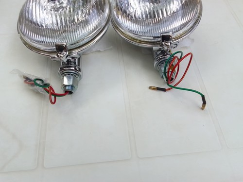 Lucas New Chrome Fog Lights Mini MG Rolls Royce Jaguar Austin - Picture 6 of 14
