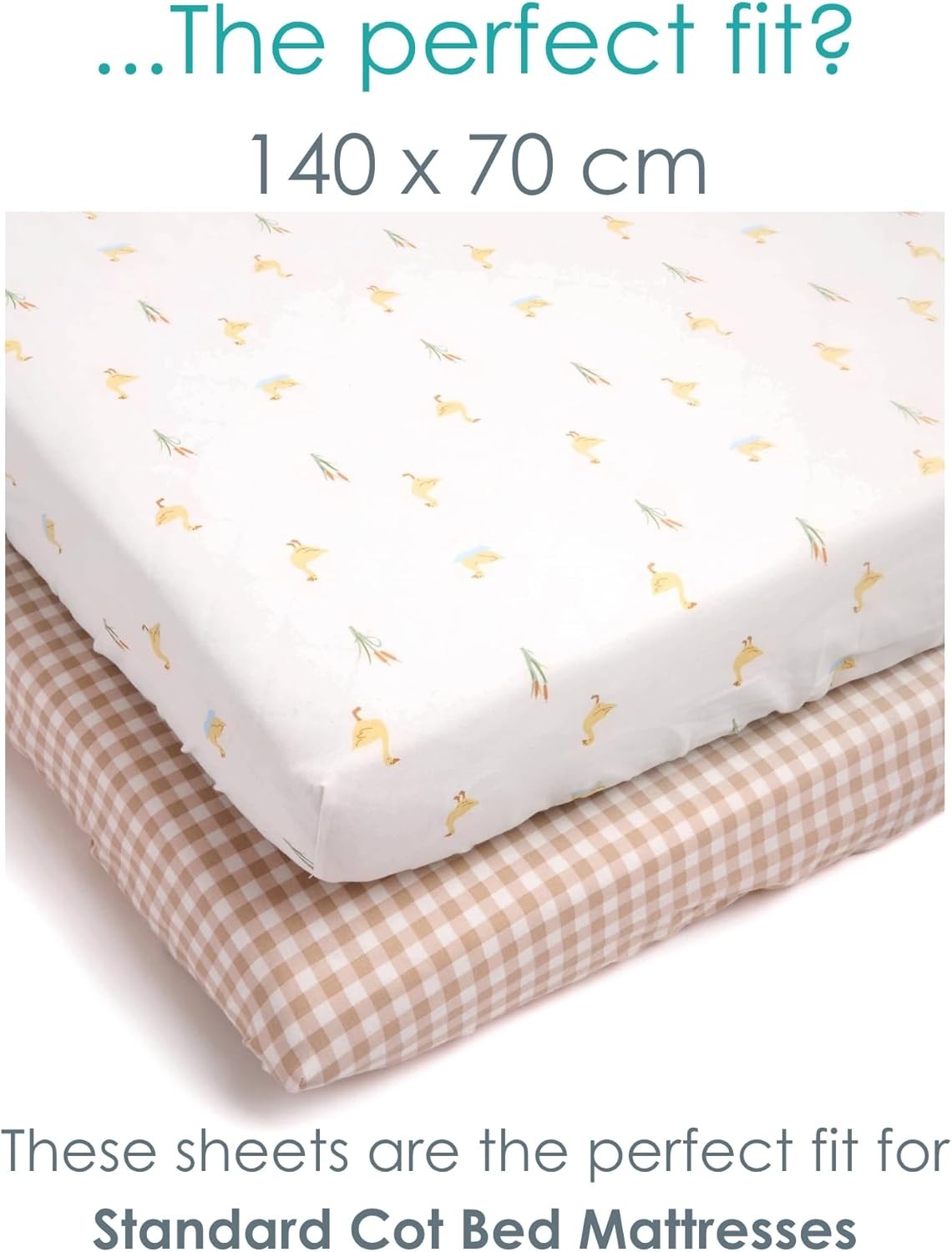 Clair de Lune Little Duckling - 2 Lenzuola Lettino 140x70 foto 2