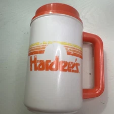 Vintage Hardee’s Thermo Mug Whirley Cup insulated Hot Cold Travel NO LID