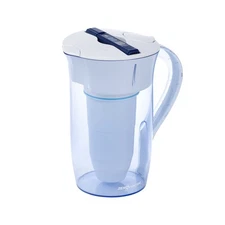 10-Cup Round 5-Stage Water Filter Pitcher Dispenser w/ 5-Stage Zero Water Filter