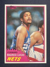1981-82 Topps Maurice Lucas New Jersey Nets Basketball 🏀 Card #79E