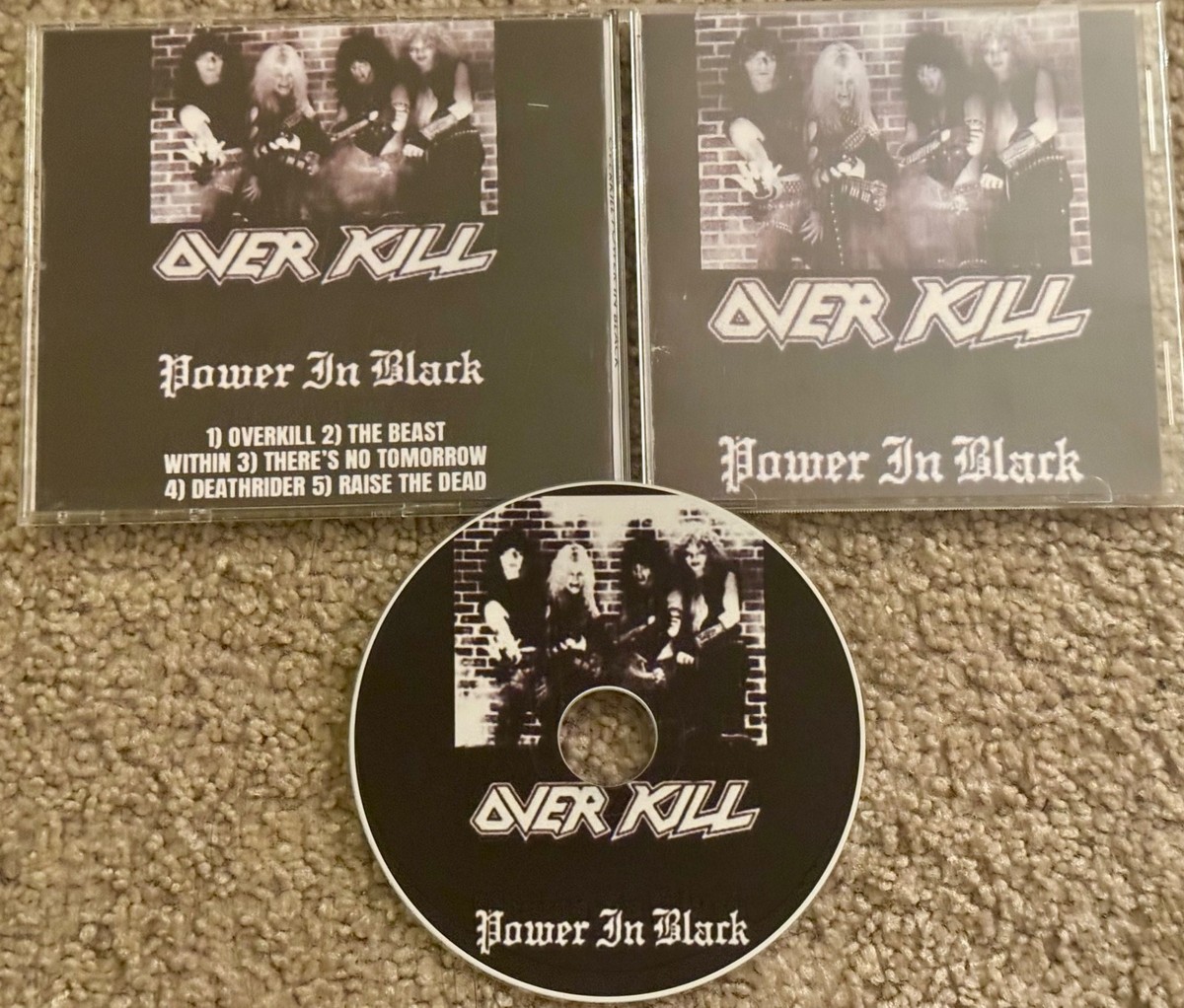METALLICA & OVERKILL DEMO TAPES & CDs + MEGADETH DEMO CD NO LIFE