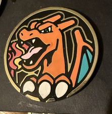 Hand painted Charizard Official Pokemon TCG 2" Gold Jumbo Collector Coin 