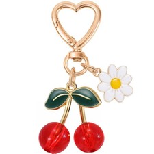 Cherry Keychain Bag Charm Cute Cherry Gifts for Women Her Friends Birthday Ch...