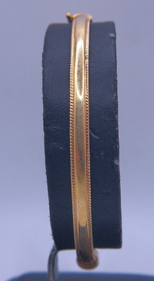 (MA1) 14k Gelbgold 11,4g Größe 8'' Damen Armreif Armband - 4,5mm
