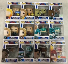 Funko Pop Captain Marvel 12 POP Lot - Talos, Minn-Erva, Vers, Rambeau, Nick Fury