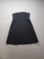 Old Navy Women Mini Dress 16 Black Strapless Fit & Flare Empire Waist Cocktail