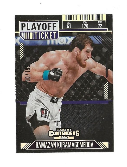 2025 Panini Contenders PFL Debut RAMAZAN KURAMAGOMEDOV Playoff Ticket #190/199