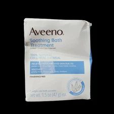 Aveeno Soothing Bath Treatment Single Use Packets Unscented 1.5 Oz (Pack of 8)